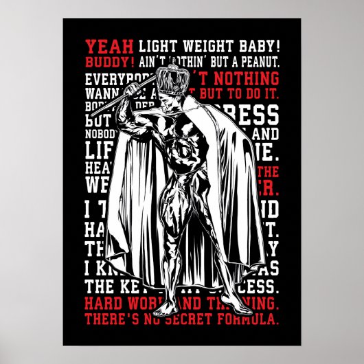 Ronnie Coleman Mr Olympia Workout Inspirerend Poster (Voorkant)