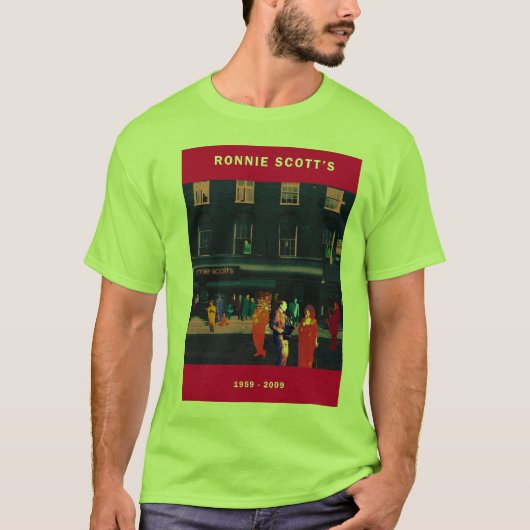 RONNIE SCOTT'S 50ste JUBILEUM MANNEN T-SHIRT (Voorkant)