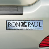 RonPaul2012 Bumpersticker (Op auto)