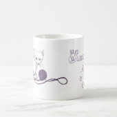 RONRONNEMENT Kitty jouant la tasse 15oz (Centre)