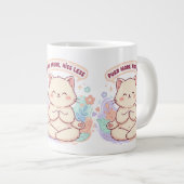 Ronronnez plus, siffler moins Tasse de chat mignon (Devant droit)