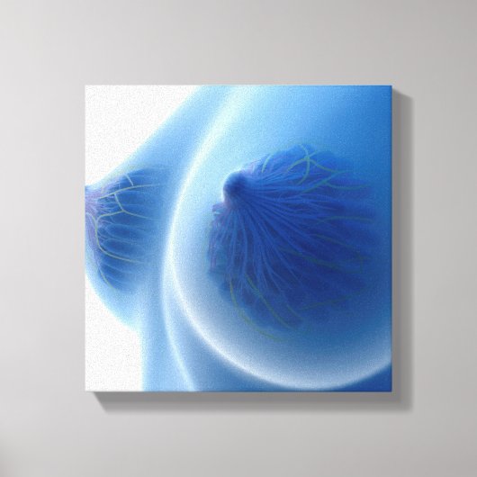 röntgenAfbeelding van de anatomie van de borst van Canvas Afdruk (Voorkant)