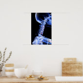 Röntgenafbeelding van de botten van de nek poster (Keuken)