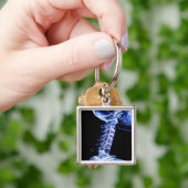 Röntgenafbeelding van de botten van de nek sleutelhanger (Hand)