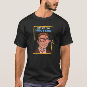 Röntgenbrillen Funny Joke Gag Sarcastische Mannen T-shirt