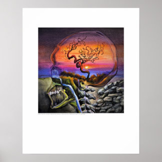 Röntgenfoto Hoesje kunst - Sella Turcica Sunset - Poster