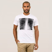 Röntgenfoto op de borst t-shirt (Voorkant volledig)