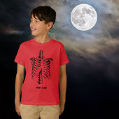Röntgenfoto Rib Cage Grappige Halloween Kinderen A Tri-Blend Shirt
