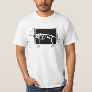 Röntgenfoto van hond t-shirt
