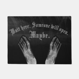 Röntgenradiologie medische voeten wachten hier deurmat