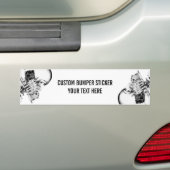 röntgenschedel bumpersticker (Op auto)
