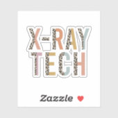 Röntgenstraaltechnologie, het Afstudeerder van de  Sticker (Vel)