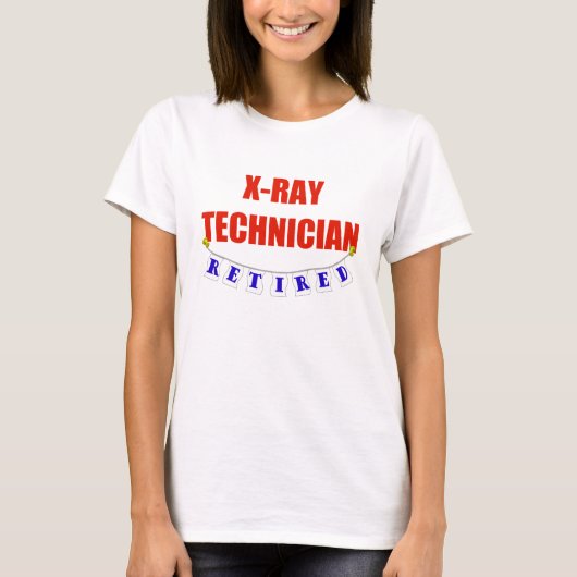 Röntgentechnicus in ruste t-shirt (Voorkant)