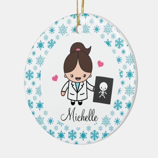 röntgentechnicus röntgenradioloog keramisch ornament (Links)