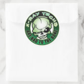 röntgentechnieken: slecht voor de botten ronde sticker (Tas)