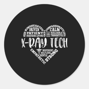 Röntgentechnologie, röntgentechnoloog ronde sticker