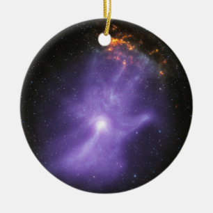 Röntgentelescopen spookachtige kosmische hand keramisch ornament