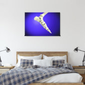 röntgenUitzicht van menselijke voet 2 Canvas Afdruk (Insitu (Slaapkamer))