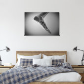 röntgenUitzicht van menselijke voet 4 Canvas Afdruk (Insitu (Slaapkamer))
