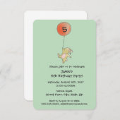 Roo Bunny - Invitation au Red Big Balloon Party (Devant / Derrière)