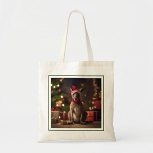 Roo-dolph's Holiday Hop: een feestelijk wonderland Tote Bag