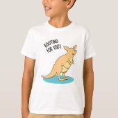 Roo-Ting voor u Funny Kangaroo Pun T-shirt (Voorkant)