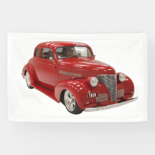  rood 1939 Coupe met Verjaardagsjaar Spandoek
