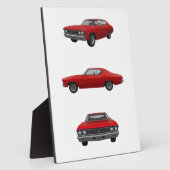 Rood 1968 Chevelle SS: Fotoplaat (Zijkant)