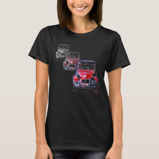 rood 2CV x 3 T-shirt