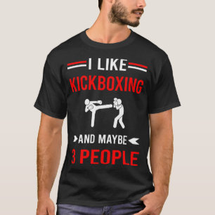 Rood 3 personen kickboksen t-shirt