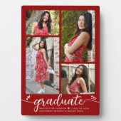 Rood 4 Foto Afstuderen Moderne kalligrafie Harten Fotoplaat (voorkant)