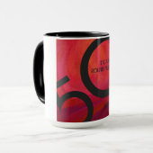 Rood 50 decennium mok (Voorkant links)