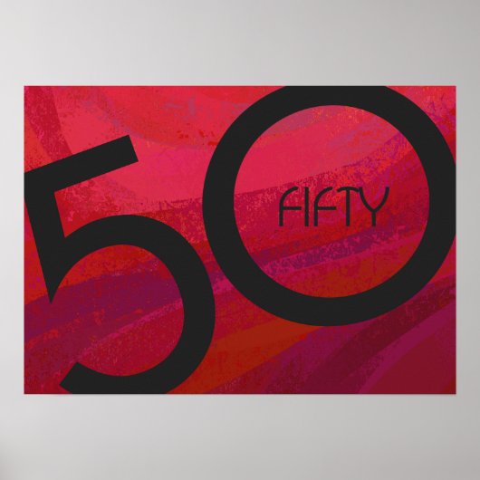 Rood 50 decennium poster (Voorkant)