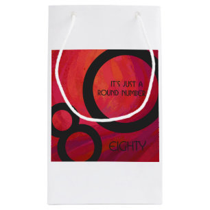 Rood 80 decennium klein cadeauzakje