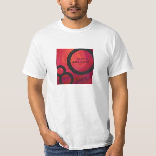 Rood 80 decennium t-shirt (Voorkant)