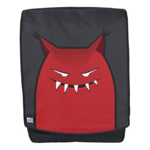 Rood-aammonster met puntige oren rugtassen