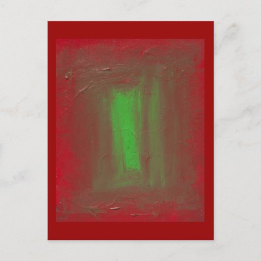 Rood aan Groen Josef Albers Homage Briefkaart (Voorkant)