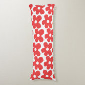 Rood aanlooppatroon lichaamskussen (Voorkant Verticaal)