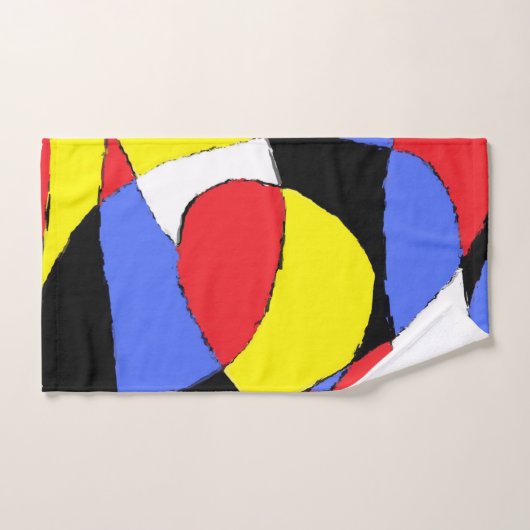 Rood Abstract Bad Handdoek (Handdoek)