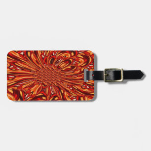 Rood Abstract Bagagelabel