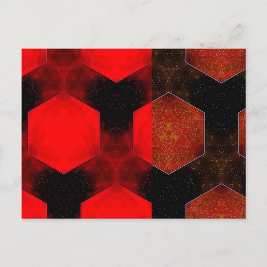 Rood Abstract Briefkaart (Voorkant)