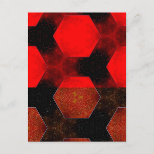 Rood Abstract Briefkaart