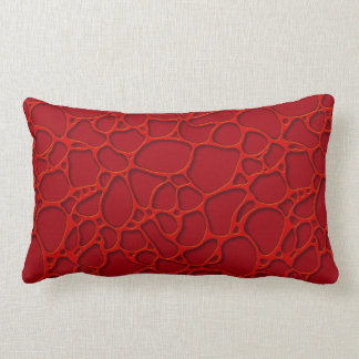 Rood abstract design op de achtergrond van de Bour Kussen