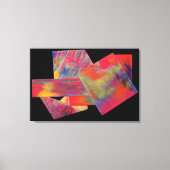Rood Abstract Fine Art Canvas Print (Voorkant)