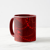 rood abstract mok (Voorkant links)