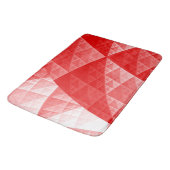Rood abstract patroon badmat (Gekanteld)