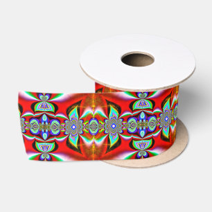 Rood abstract patroon lint