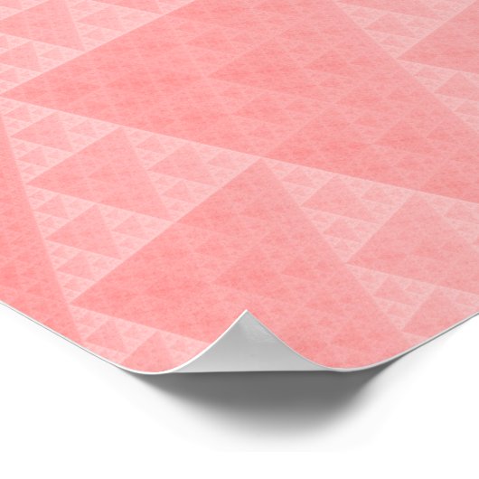 Rood abstract patroon poster (Hoek)