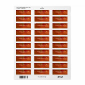 Rood Abstract Plain Elegant Modern Trendy Etiket (Full Sheet)
