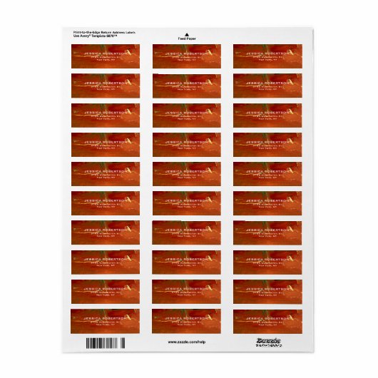 Rood Abstract Plain Elegant Modern Trendy Etiket (Full Sheet)